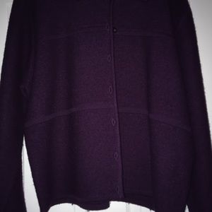 Karen Scott purple wool sweater